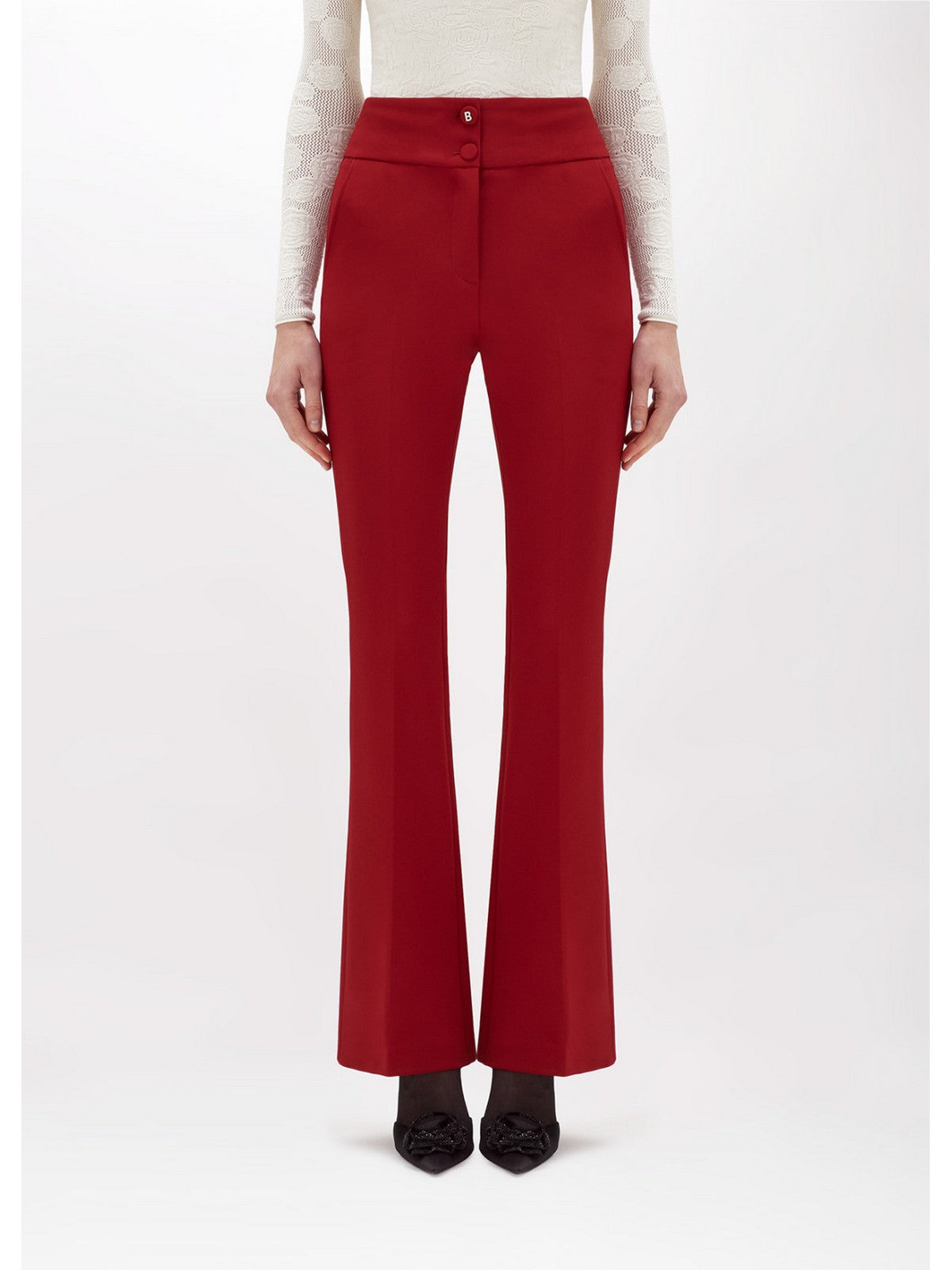 Pantalones de mujer blugirl rf4011t3191 91652 rojo