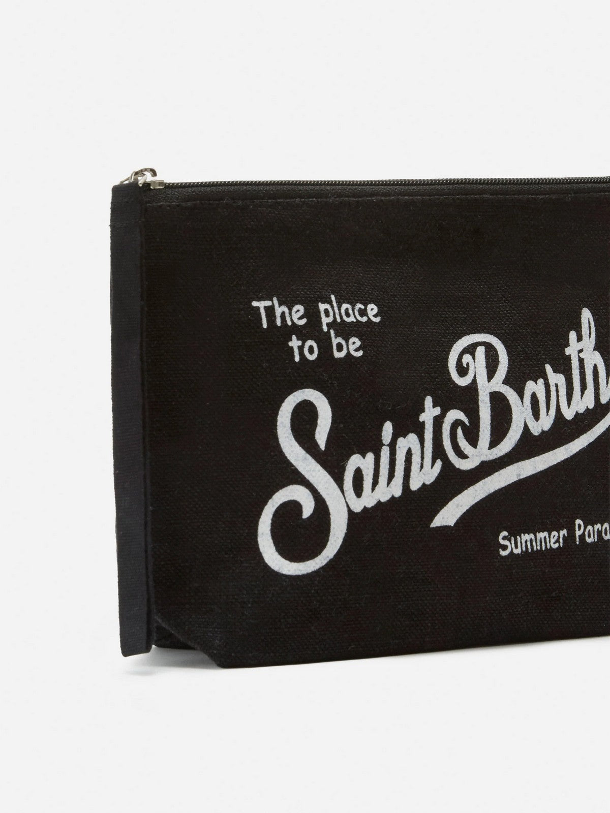 MC2 SAINT BARTH Pochette Donna  ALINE LINEN 01137L LINEN 00 BLACK