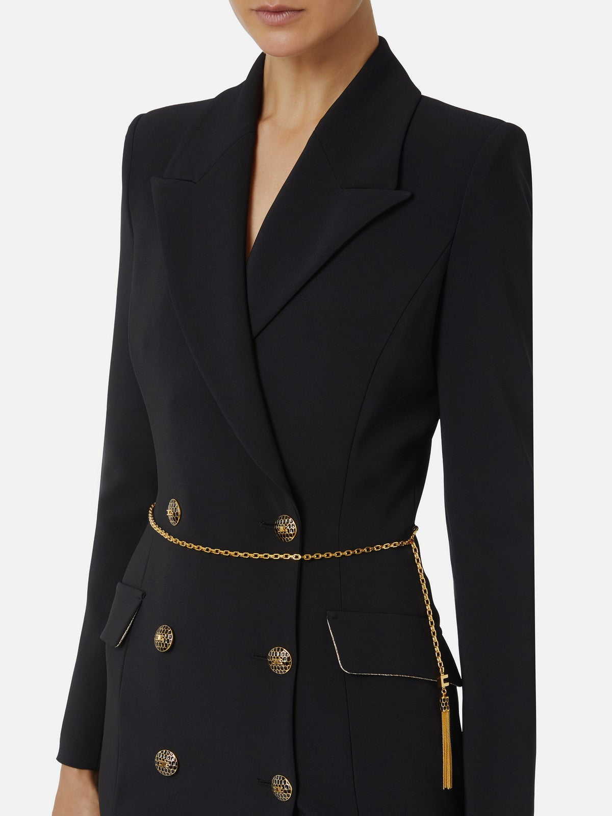 ELISABETTA FRANCHI Abito Donna  AB89657E2 110 Nero gioboutiqueweb