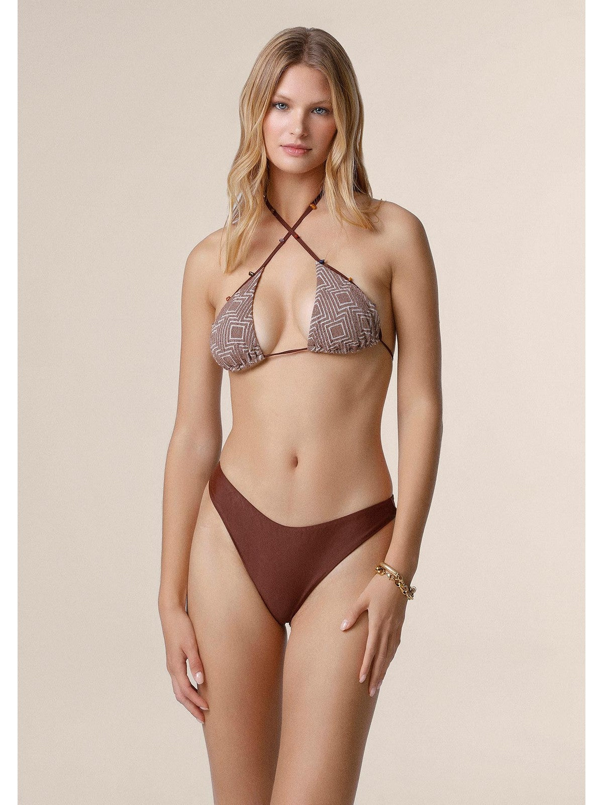 ME FUI Costume da bagno Donna  MF25-0310BN BROWN gioboutiqueweb