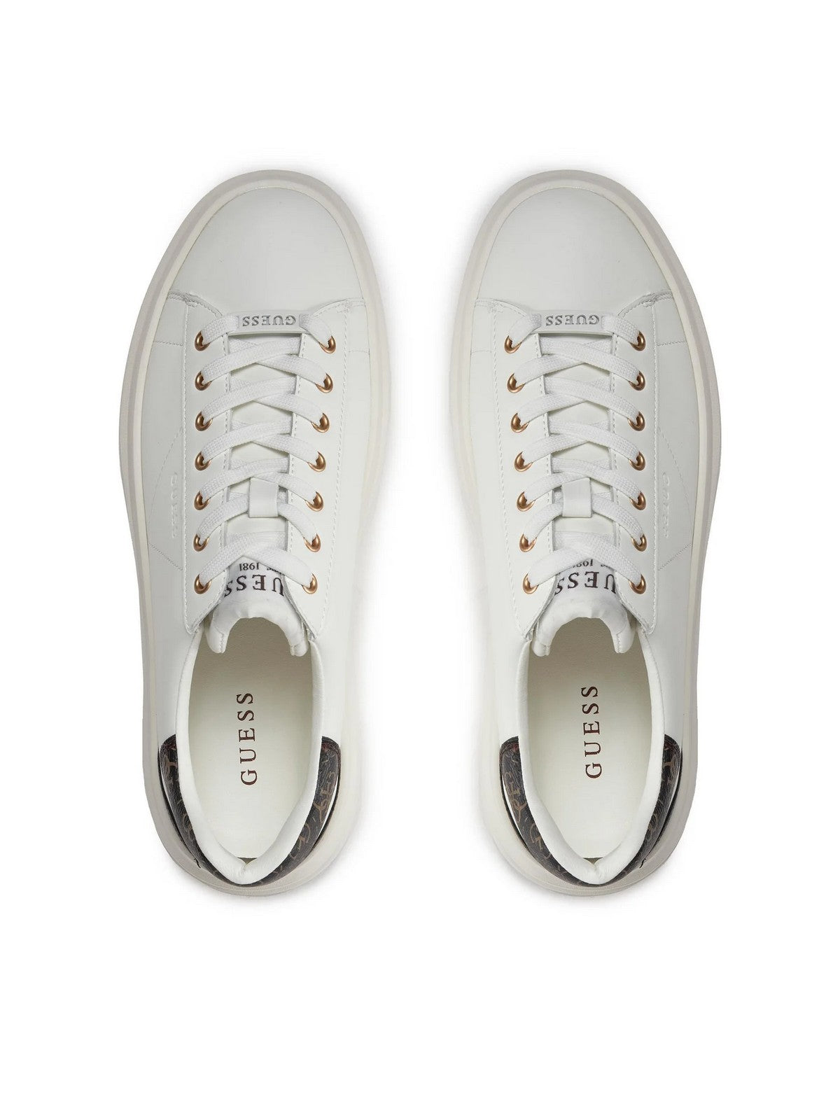 Guess Men's Sneaker Elba fmpvib lea12 wbroc blanc