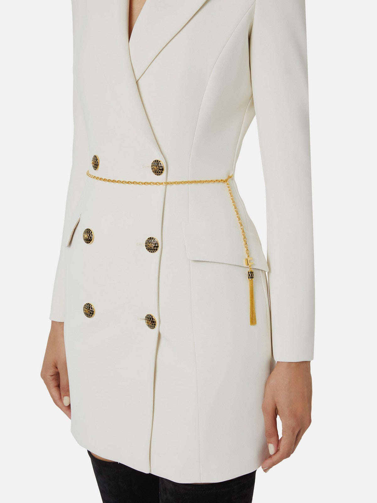 ELISABETTA FRANCHI Abito Donna  AB89657E2 DZ9 MILK