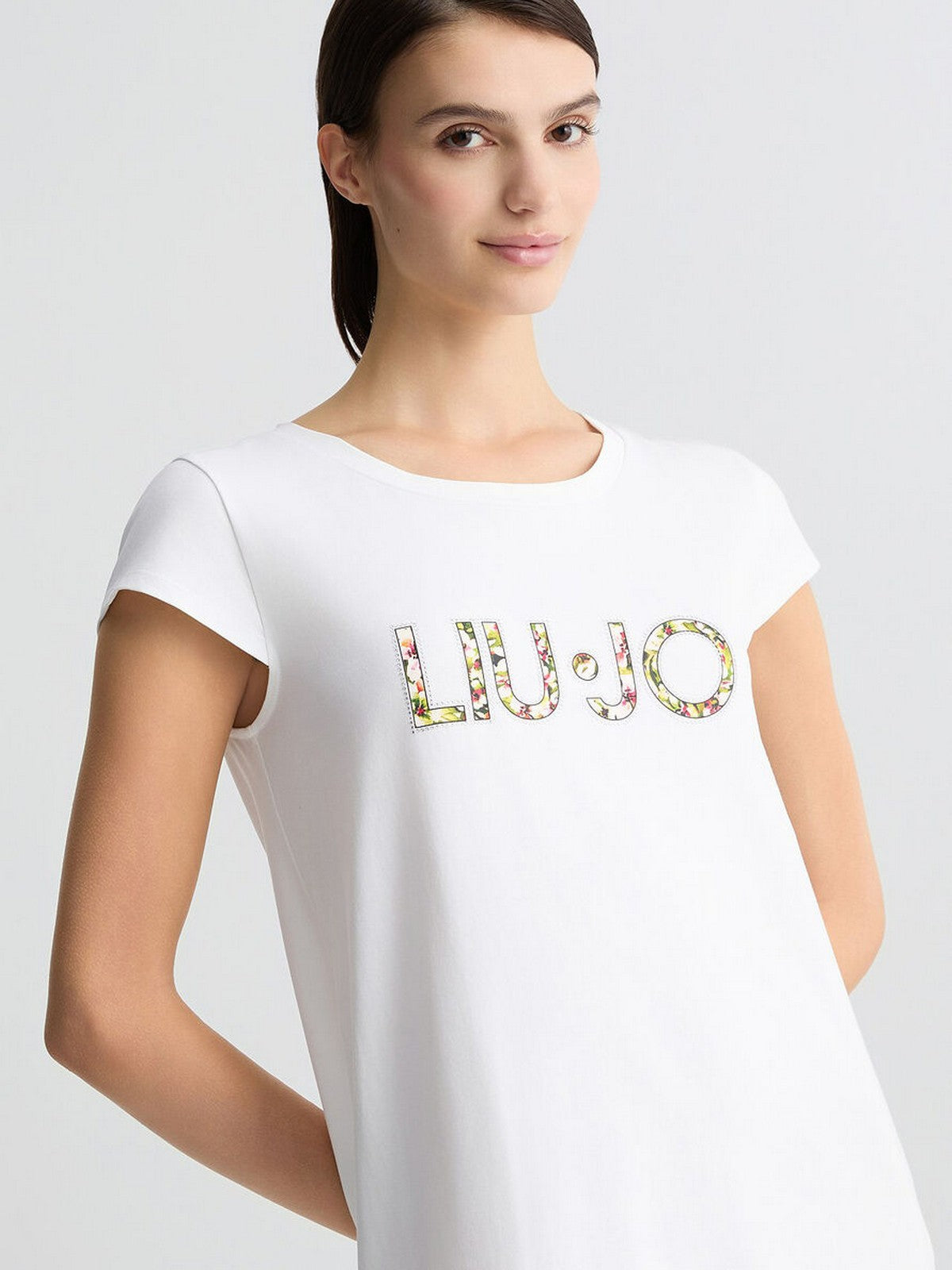 LIU JO BEACHWEAR Abito Donna  VA5194JS003 Q9136 Bianco/flowers