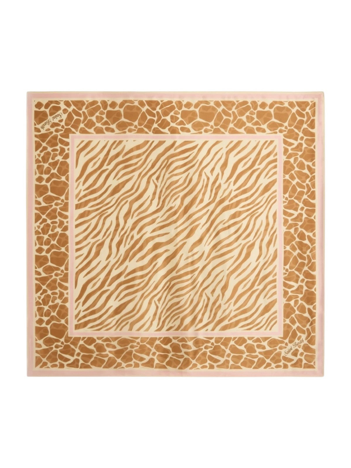 MC2 SAINT BARTH Bandana Donna  KITANA 09439L SILK SAFARI SKIN 1019