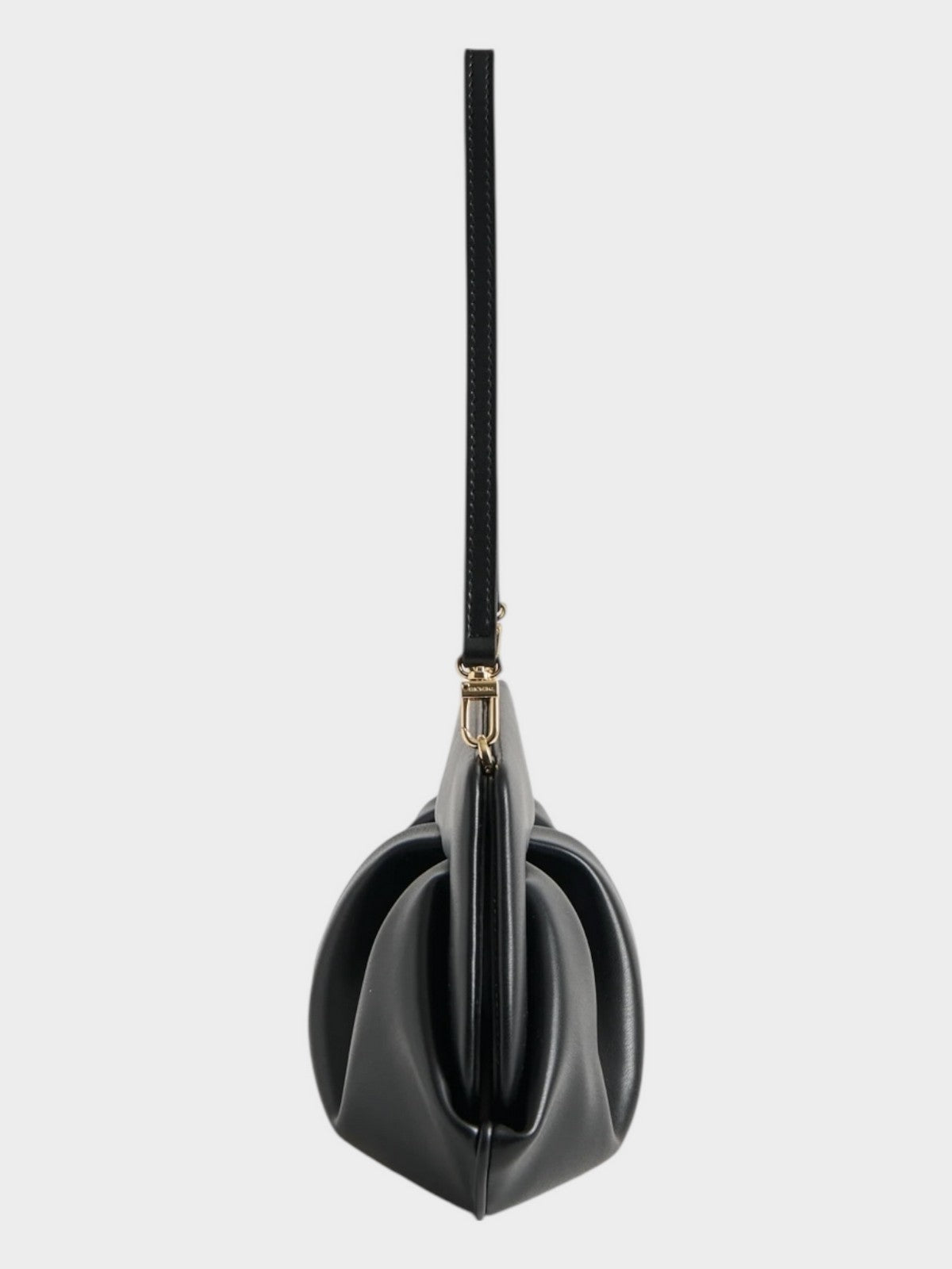 THEMOIRè Bios Baguette vegan fabric bag black eco-friendly design 