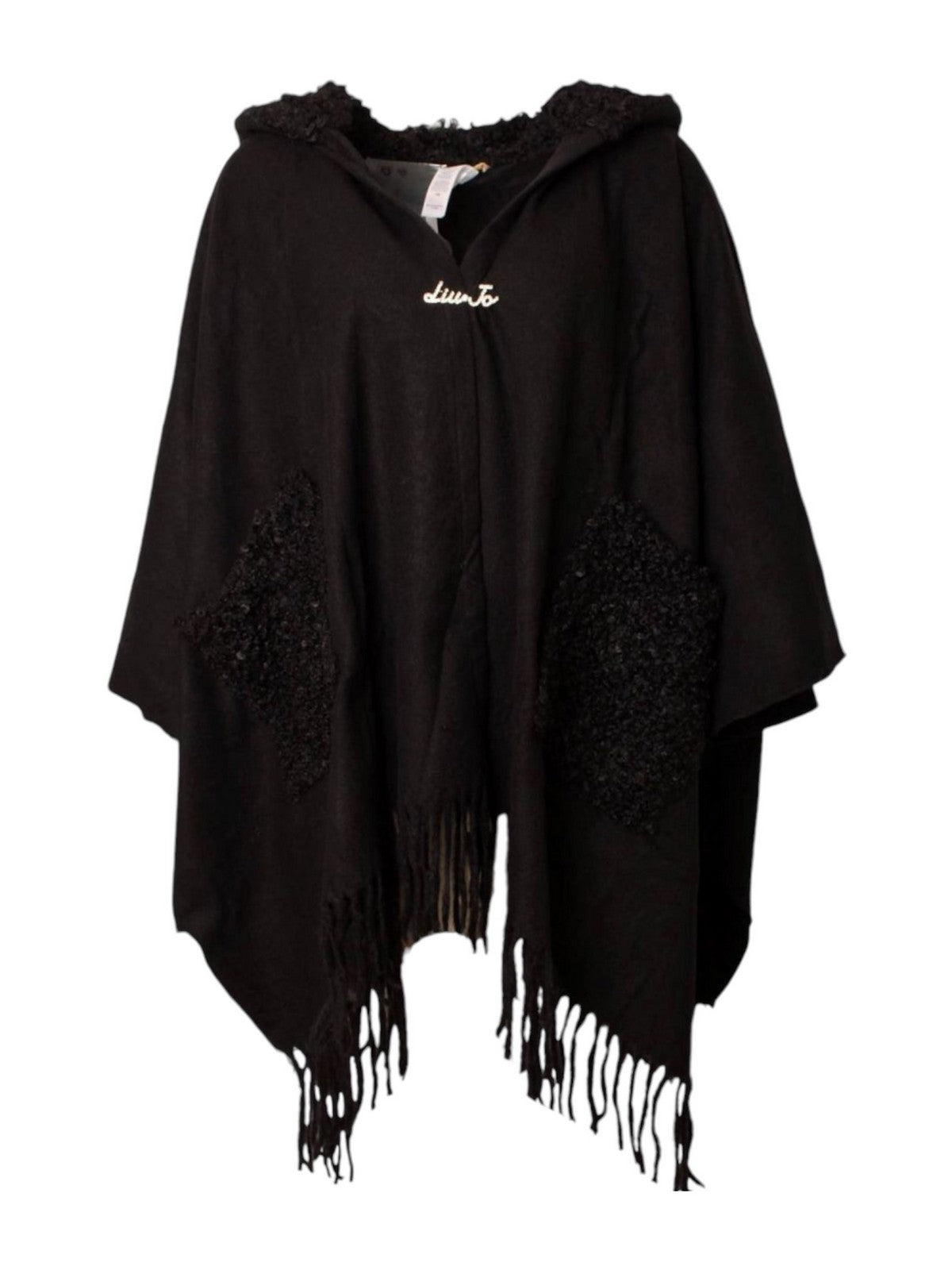 LIU JO SOFT Poncho Donna  2F4018T0300 22222 Nero gioboutiqueweb