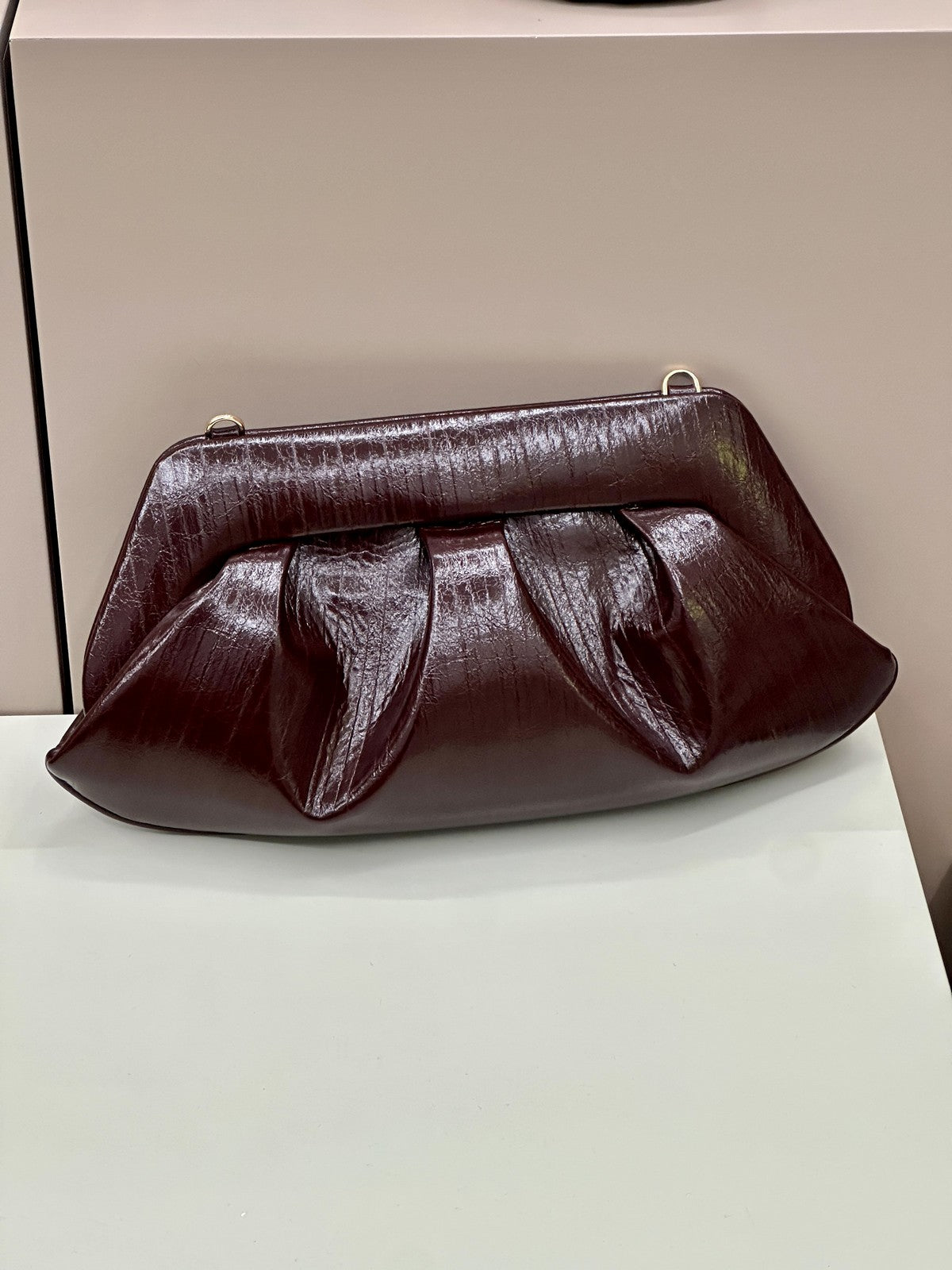 THEMOIRè Bios Baguette cocco vegan fabric bag chocolate eco-friendly design 