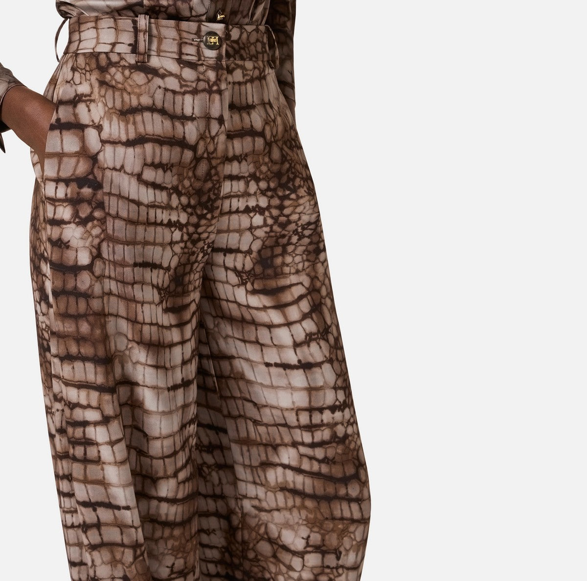 ELISABETTA FRANCHI Pantalone Donna  PA16261E2 644 CACAO