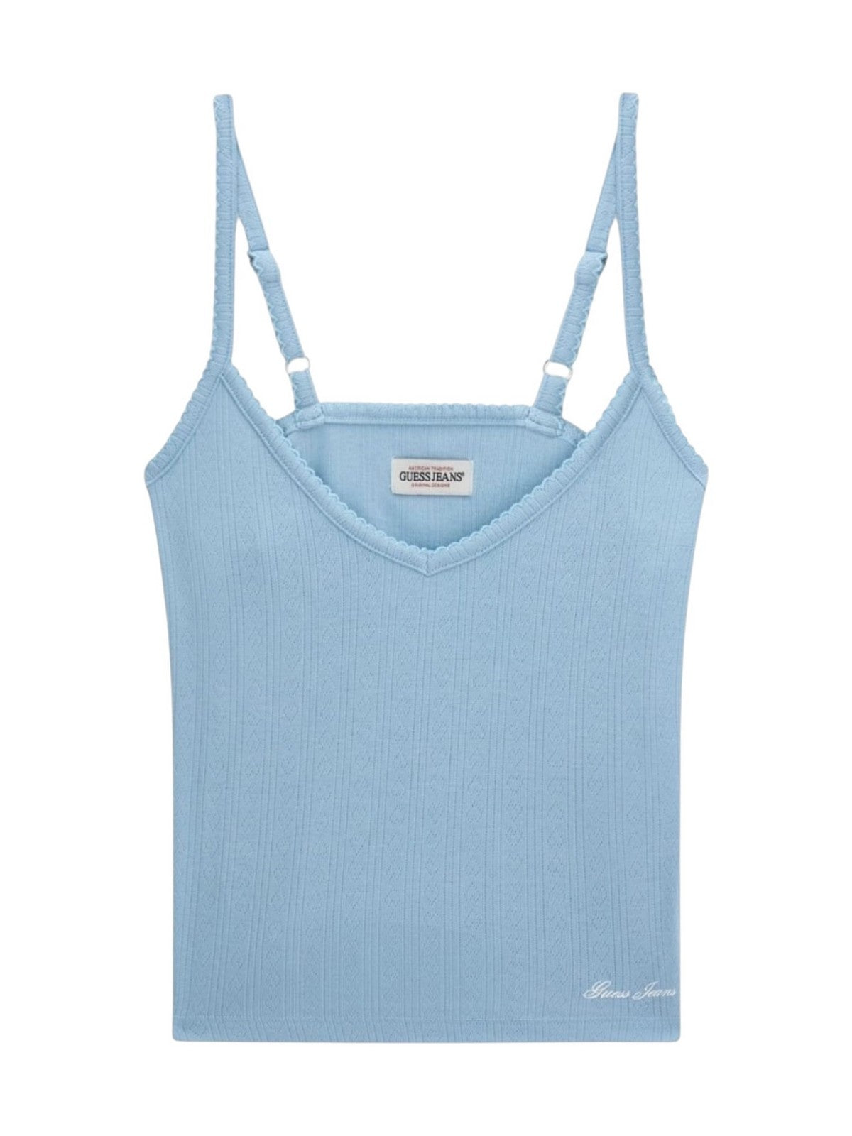 GUESS Top Donna GJ POINTELLE CAMI W6GPB5 KG372 G7K2 FOG BLUE
