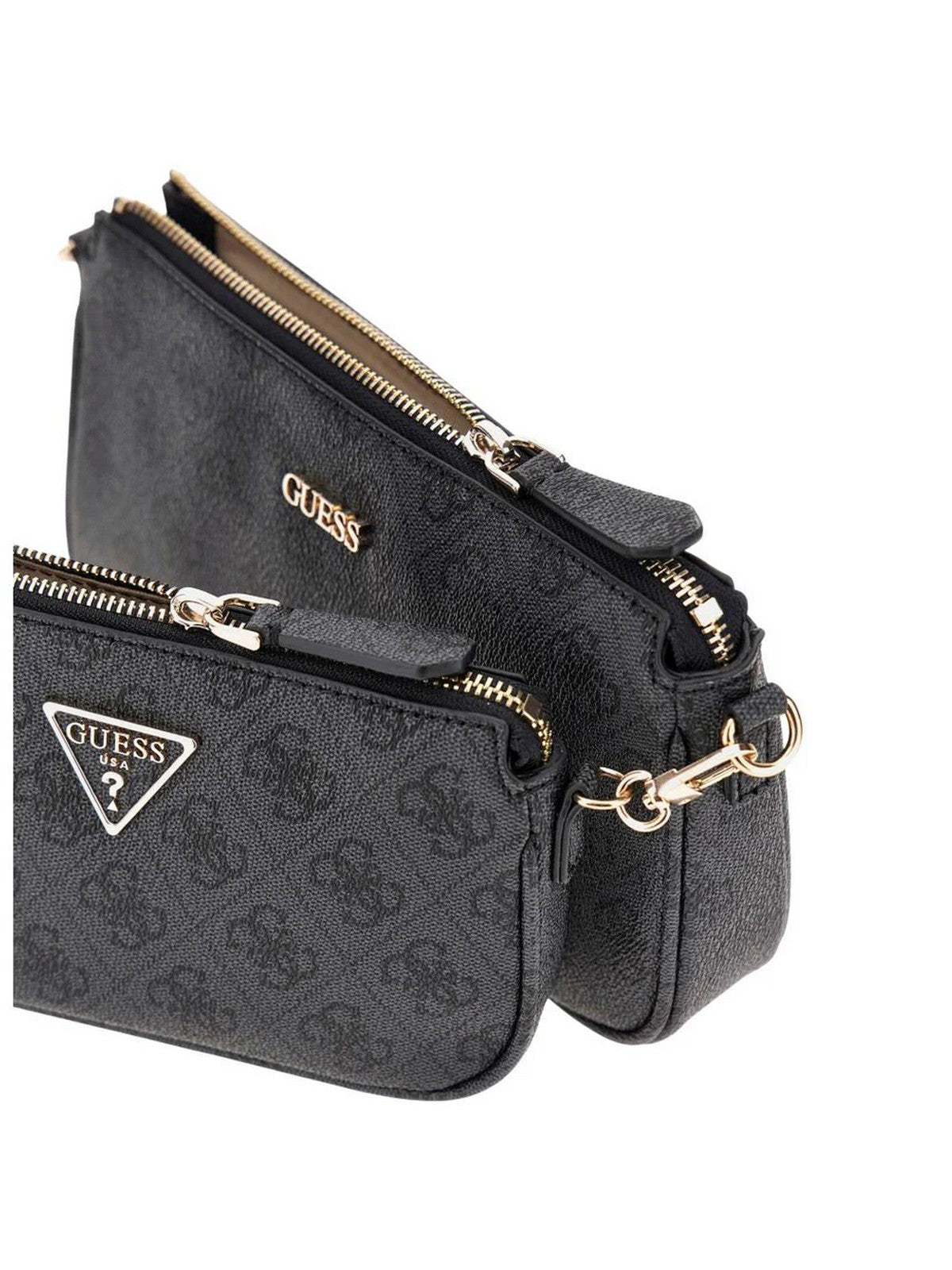 GUESS Borsa Donna NOELLE II DBL POUCH CROSSBODY HWBG96 72710 CLO COAL LOGO