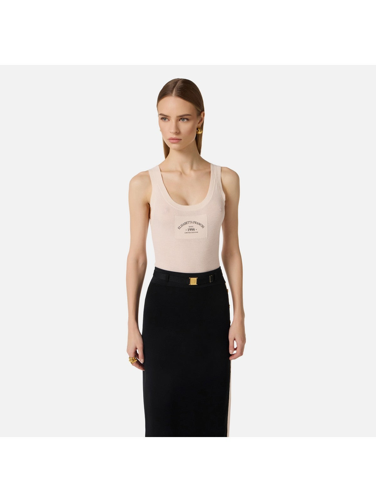 ELISABETTA FRANCHI Canotta Donna  TK80B61E2 193 BURRO