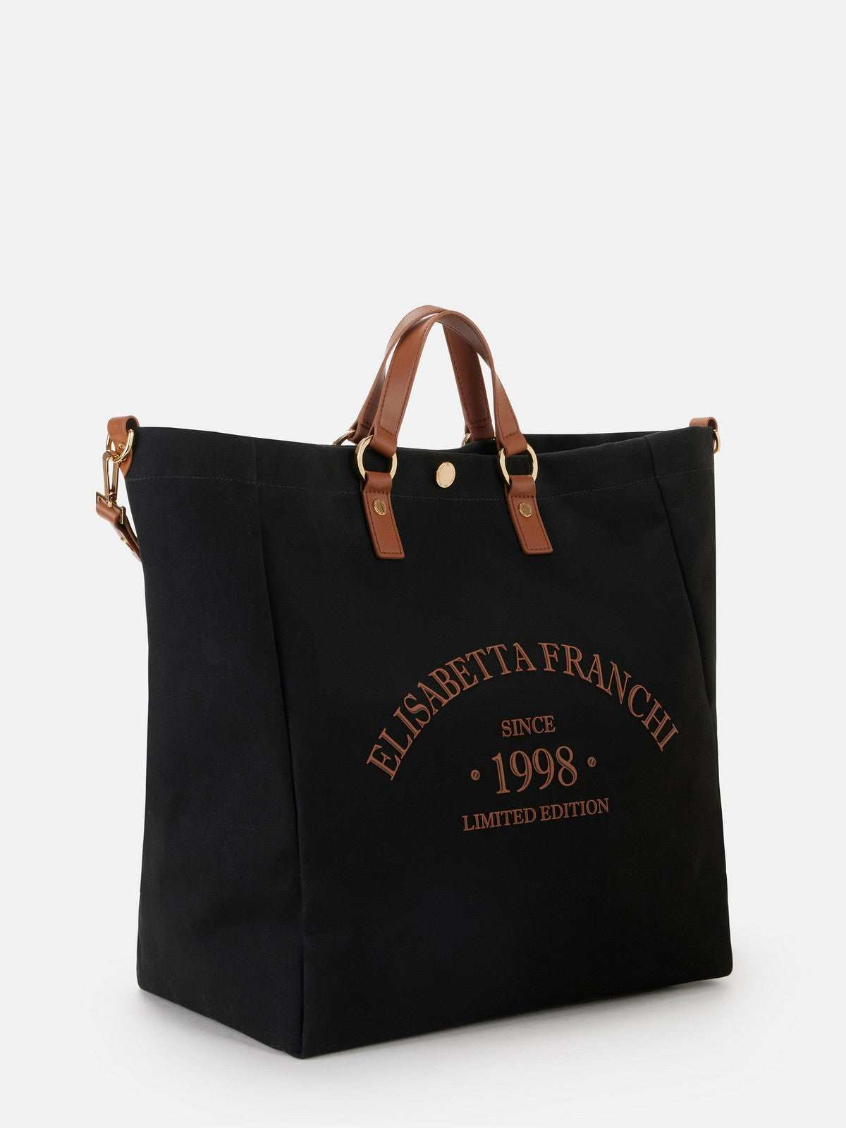 ELISABETTA FRANCHI Borsa Donna  BS14A62E2 B58 NERO/CUOIO