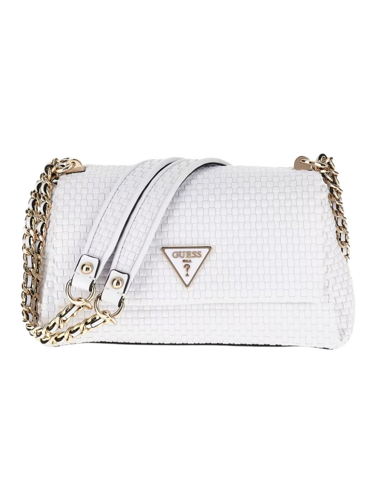 Guess Woman Bag Emelda Crossbody Top HWWG92 19210 WHI Bianco