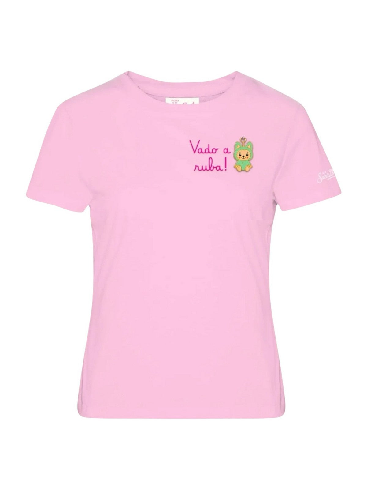MC2 SAINT BARTH T-shirt Donna  EMILIE 09069L VADO RUBA PUPPY 20 CHARM EMB