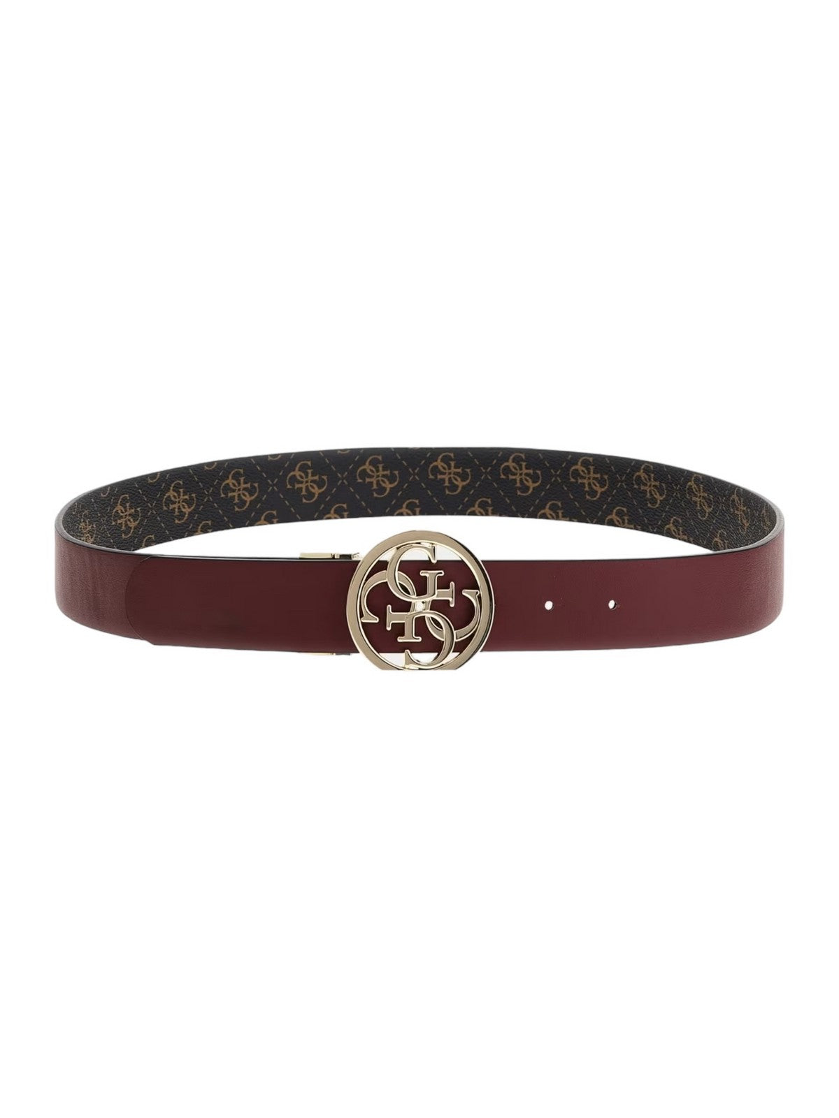 GUESS Ceinture Femme Noelle Adj &amp; Rev Pan BW9062 P4135 BNL Marron