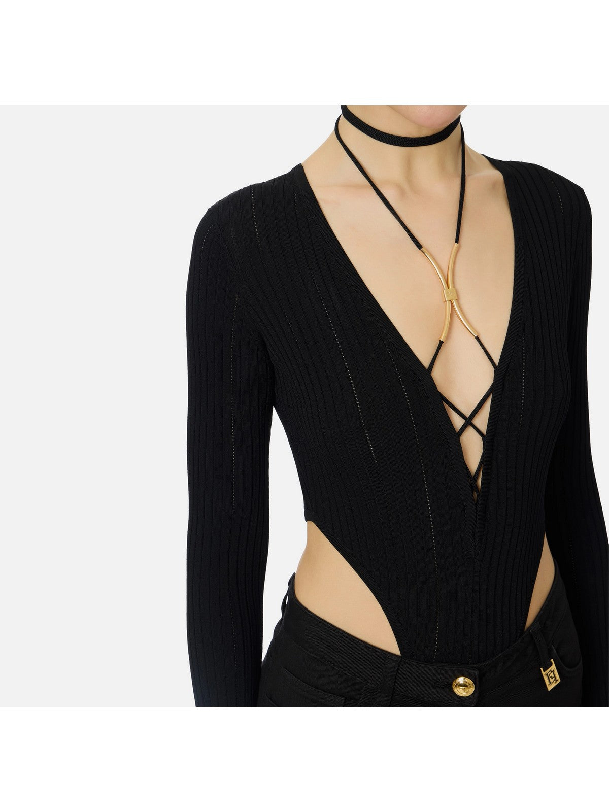 ELISABETTA FRANCHI Body Donna  BK83S61E2 110 Nero