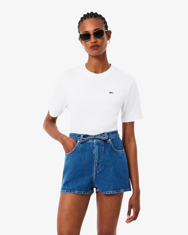 LACOSTE T-shirt Donna  TF7215 001 Bianco