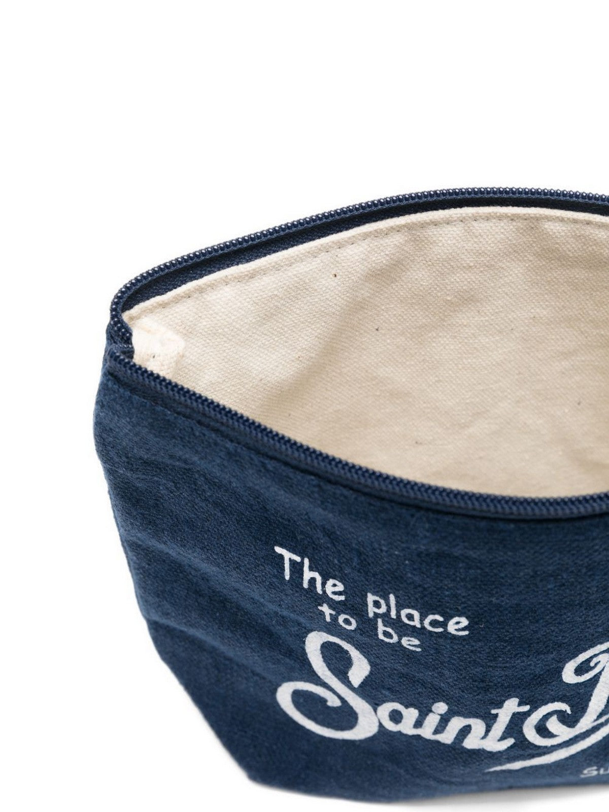 MC2 SAINT BARTH Pochette Unisex adulto  ALINE LINEN 00119L LINEN 61 BLUE NAVY