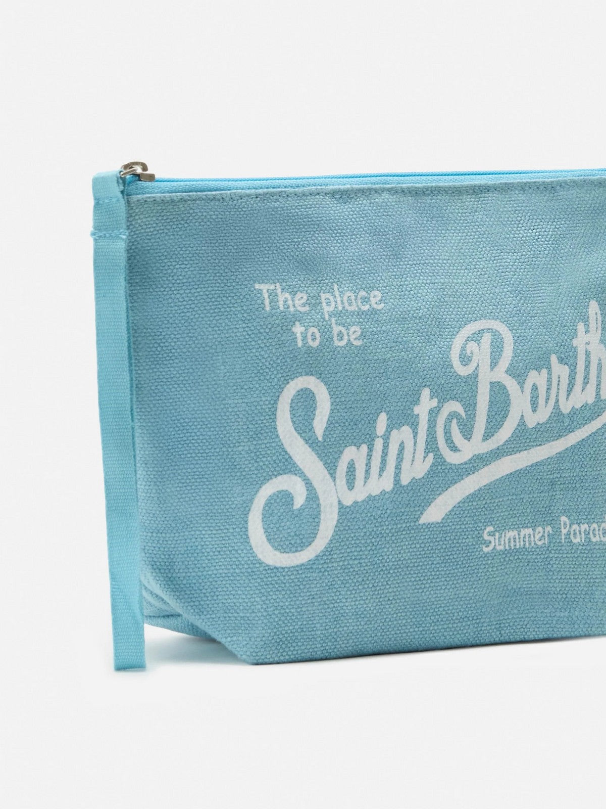 MC2 SAINT BARTH Pochette Donna  ALINE LINEN 00555L LINEN 31 LIGHT BLUE