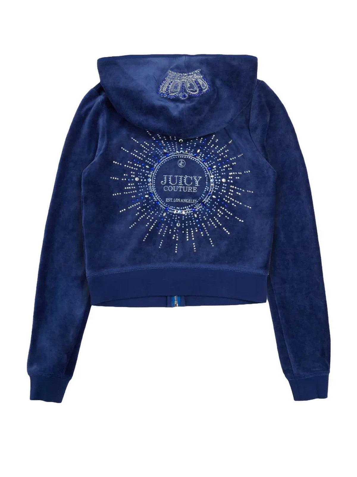 JUICY COUTURE Felpa Donna Heritage Crown Robyn Hood VIJB70402WC6J65 Blu gioboutiqueweb