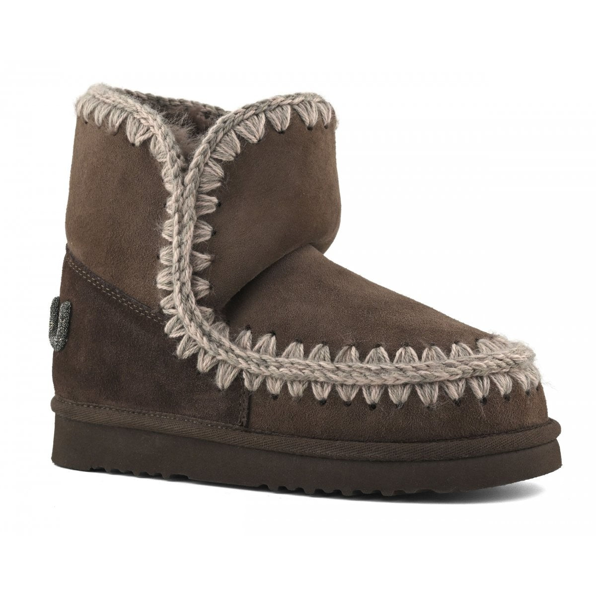 MOU Stivali e Stivaletti Donna ESKIMO 18 GLITTER LOGO MU.FW101050A BRPEP Brown Pepper