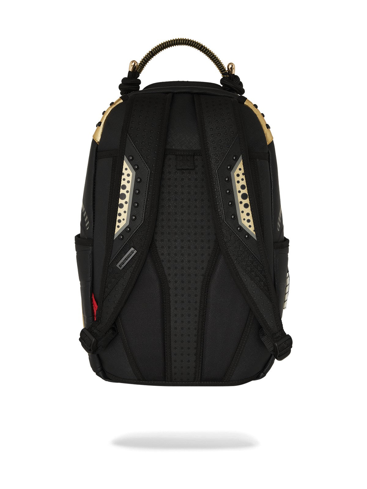 SPRAYGROUND Zaino Uomo AI WONDERLAND GOLD AND BLACK BACKPACK 910B7761NSZ Nero gioboutiqueweb