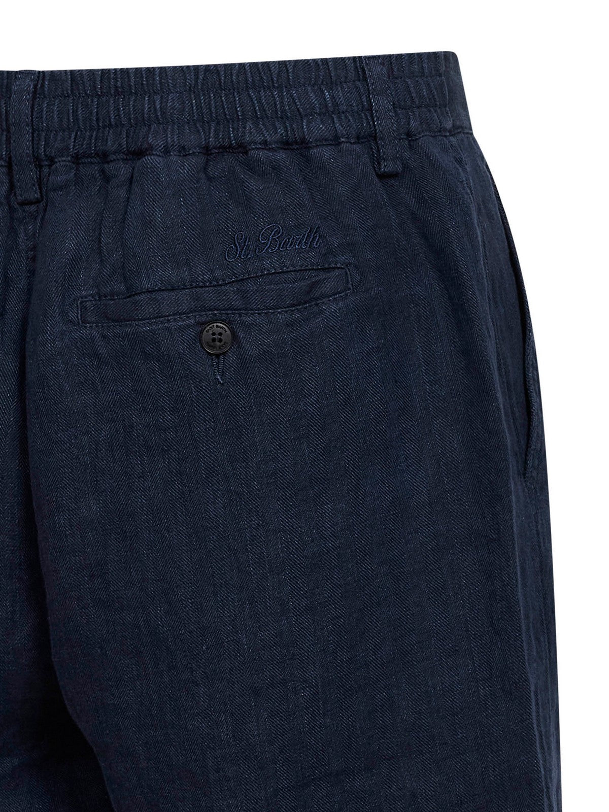 MC2 SAINT BARTH Bermuda Uomo  SEBASTIAN 01459L LINEN HERRINGBONE 61