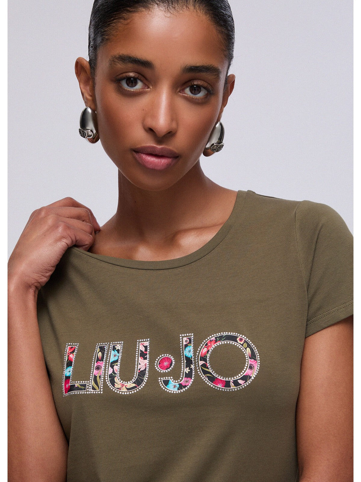 LIU JO BEACHWEAR T-shirt Donna  VA6169JS003 P9761 Sea turtle/flower