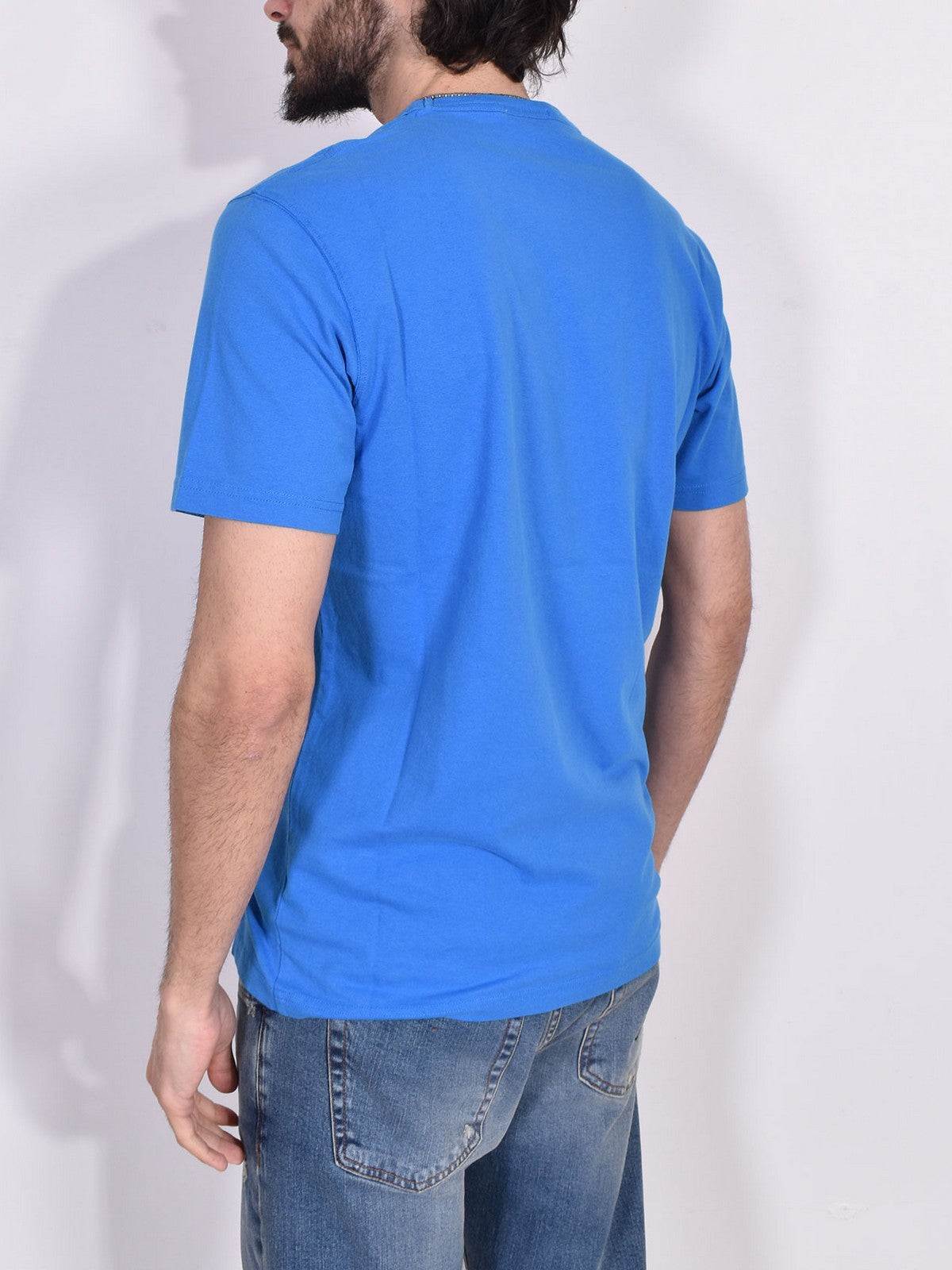 T-shirt MC2 Saint Barth et poteau néerlandais masculin 01359f bleu