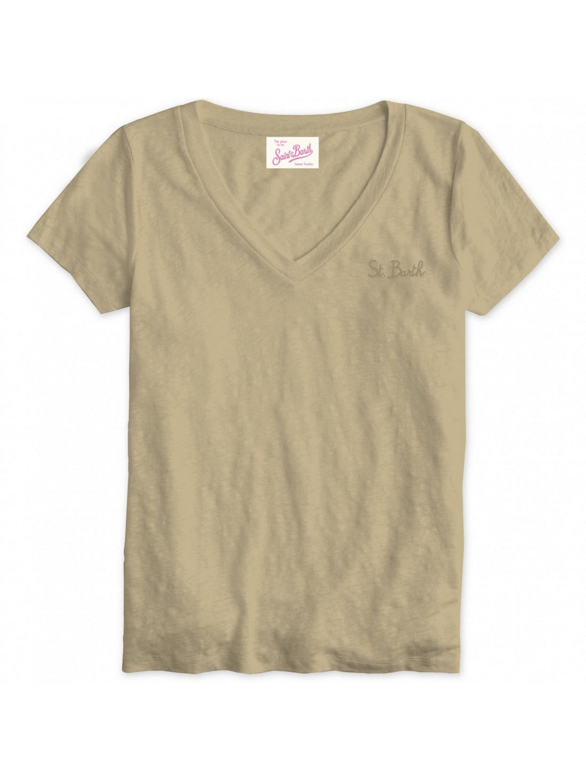 T-shirt MC2 Saint Barth et femme Pole Eloise 00055f Beige