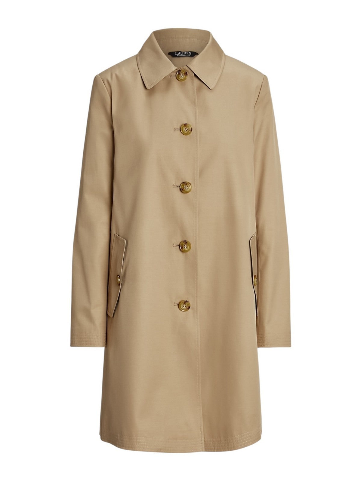 LAUREN RALPH LAUREN Trench Donna "SB RN 34""-LINED-COAT" 297967121 002 BIRCH TAN gioboutiqueweb