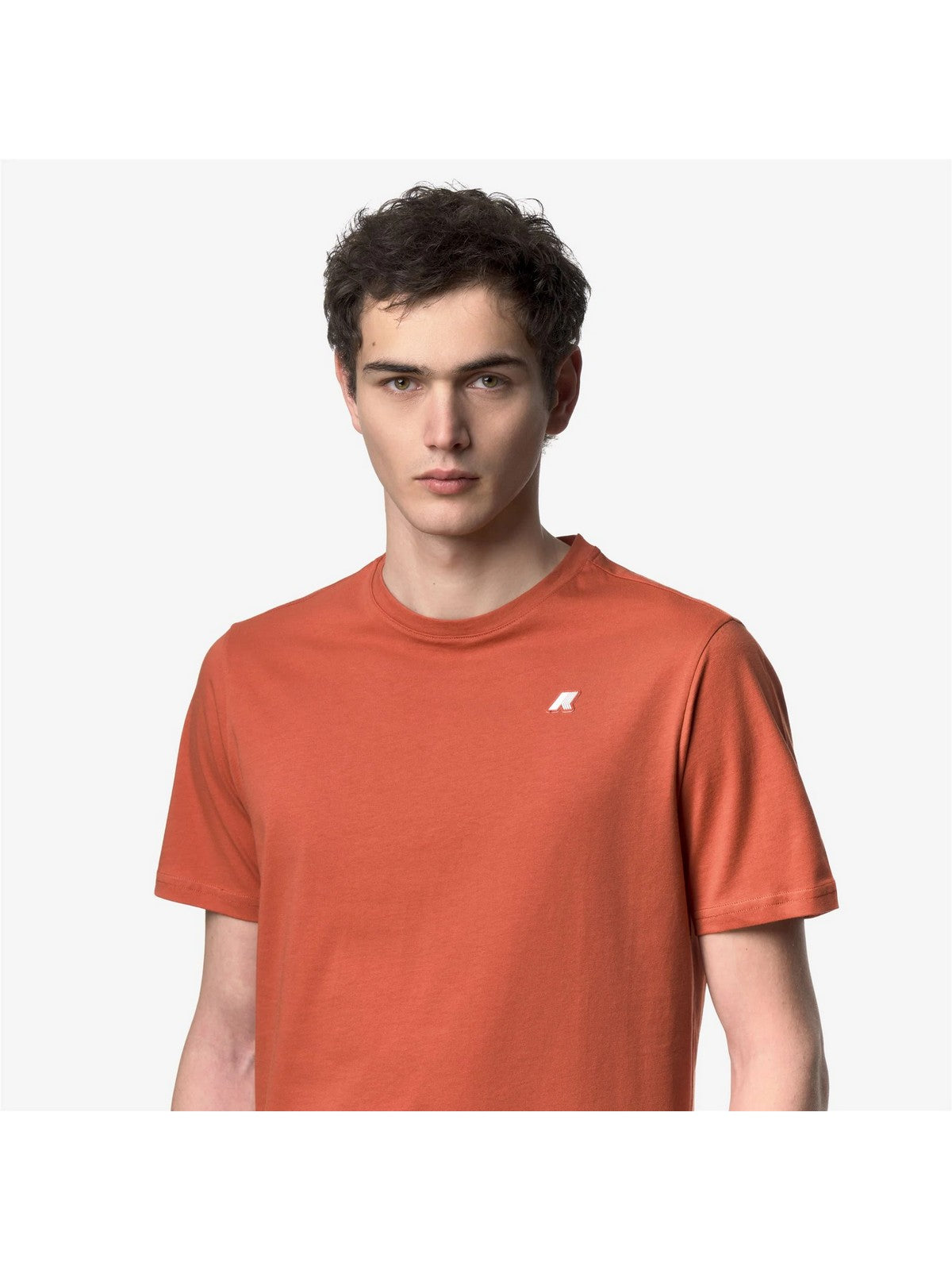K-WAY T-shirt Uomo ODOM JERSEY K7125UW 896 Orange Brownish
