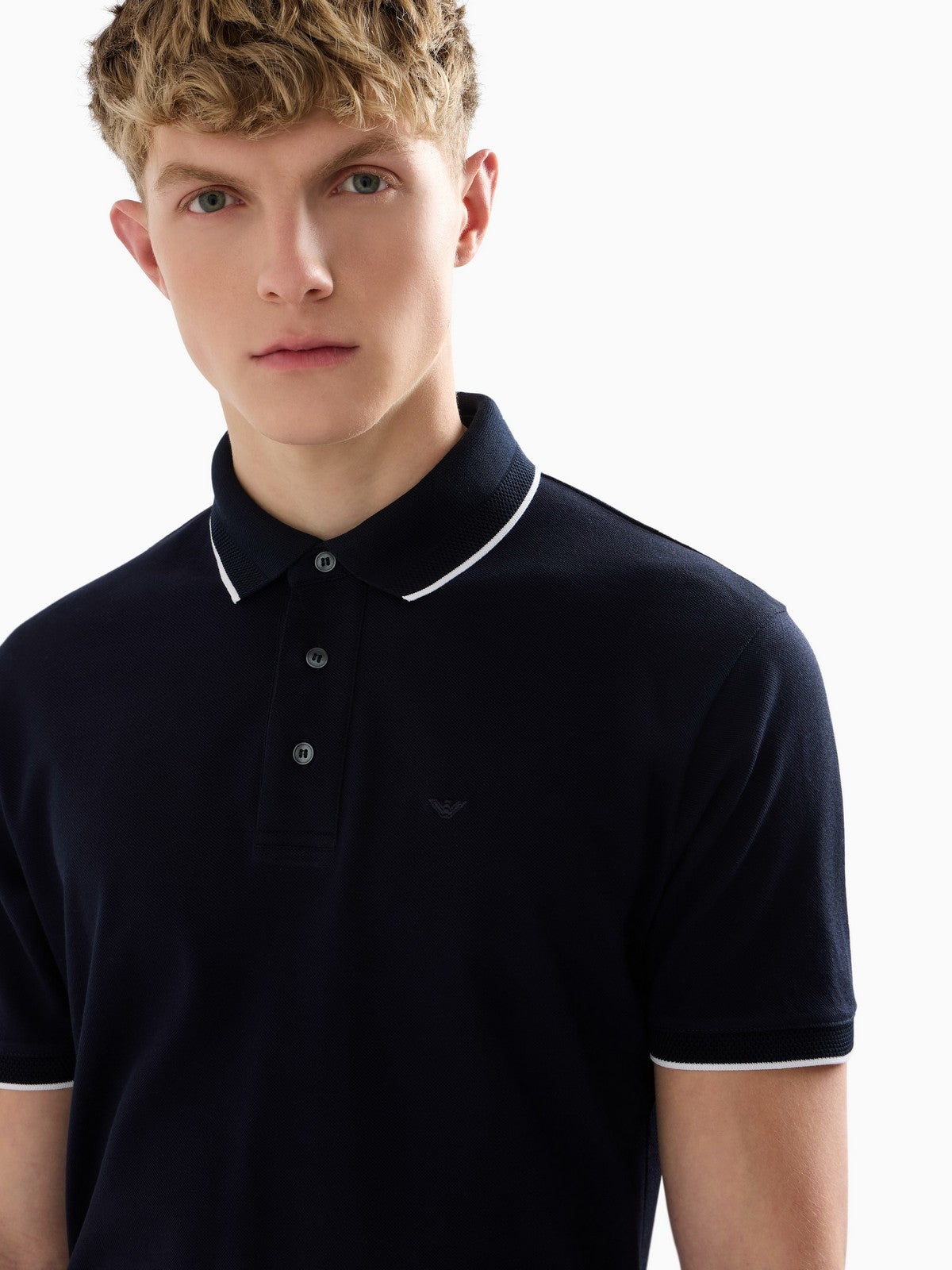 EMPORIO ARMANI Polo Uomo  EM000858 AF12955 UB118 Blu
