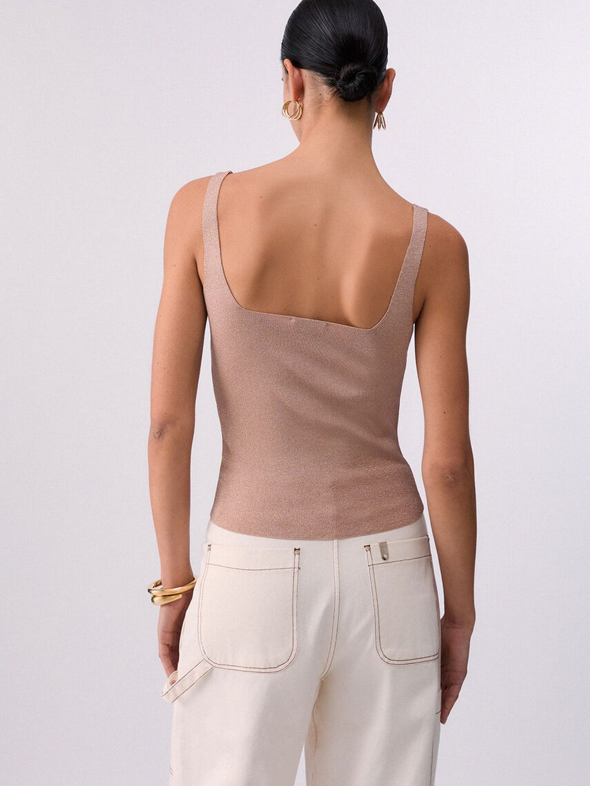 LIU JO BLACK Canotta Donna  CA6211MA06S A4389 Nude lt.rose lux