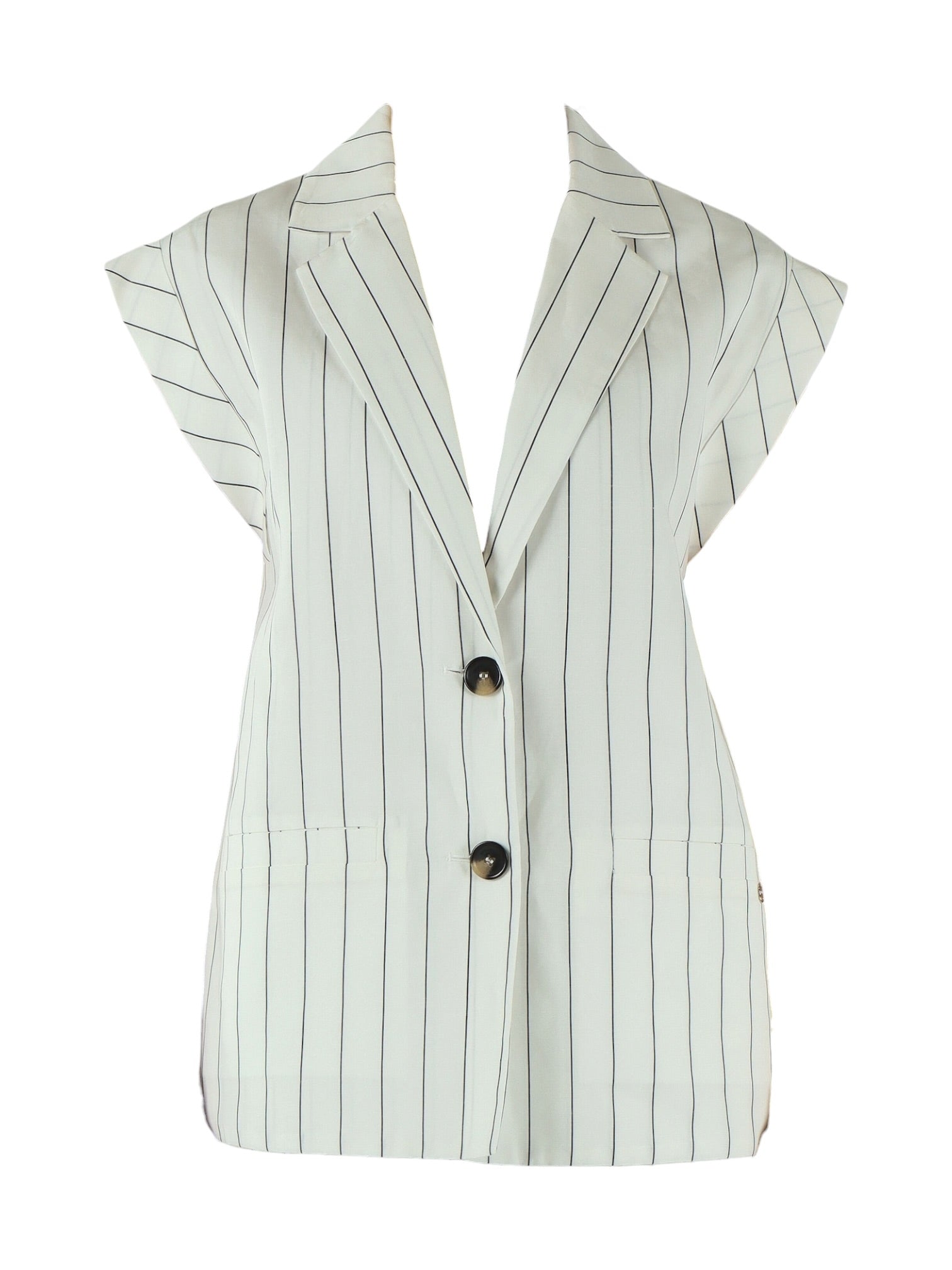 LIU JO WHITE Gilet Donna  WA6369T4818 03Q45 BIANCO LANA/NERO