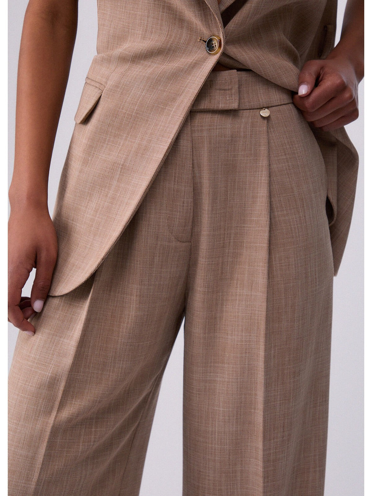 LIU JO WHITE Pantalone Donna  WA6167T332A 02153 Biscotto mel.