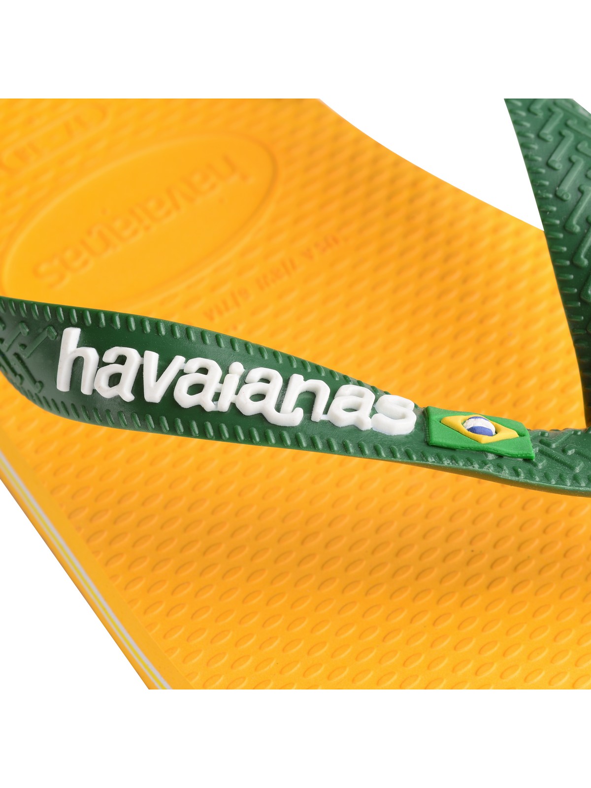 HAVAIANAS Tongs Femme Hav. Logo Brésil 4110850.1740 Jaune