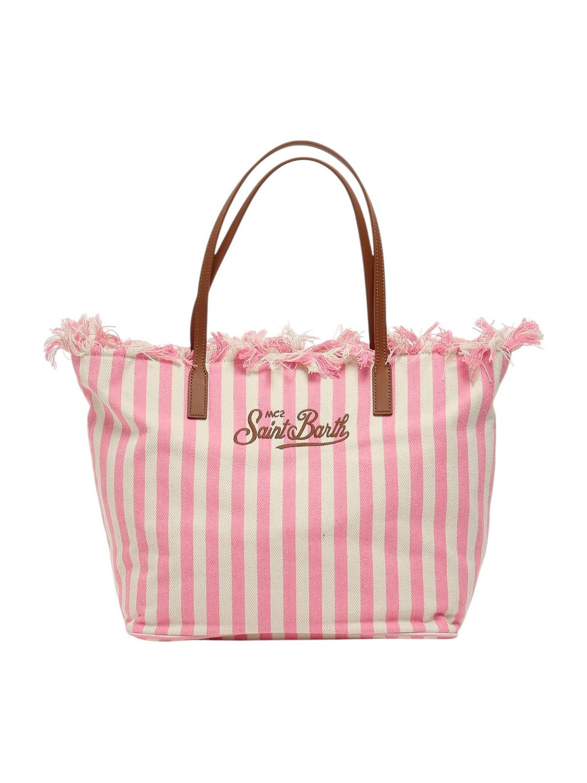 MC2 SAINT BARTH Borsa Donna  CITY BAG FRINGE 01764L HB STRIPES 21 EMB