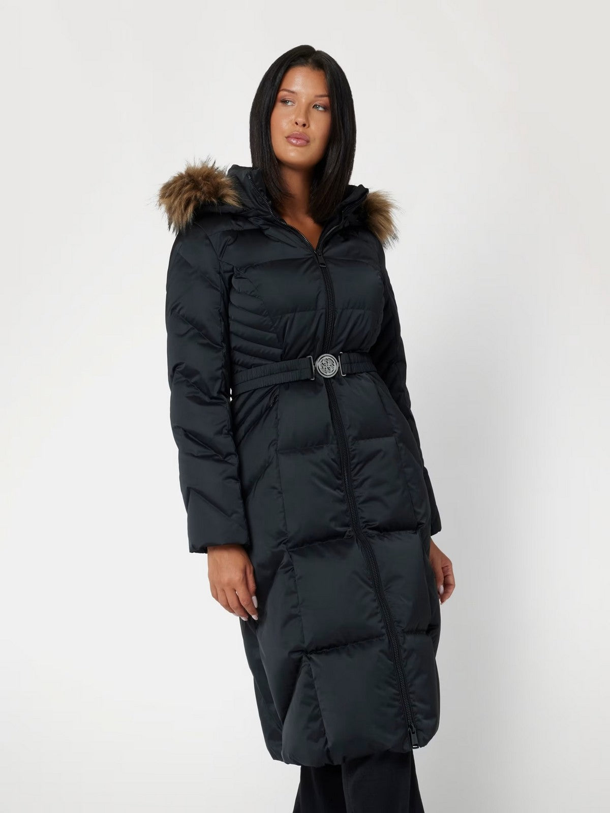 Rate Down Jacket New Olga Long Real Down W4BL41 WEX52 JBLK Schwarz