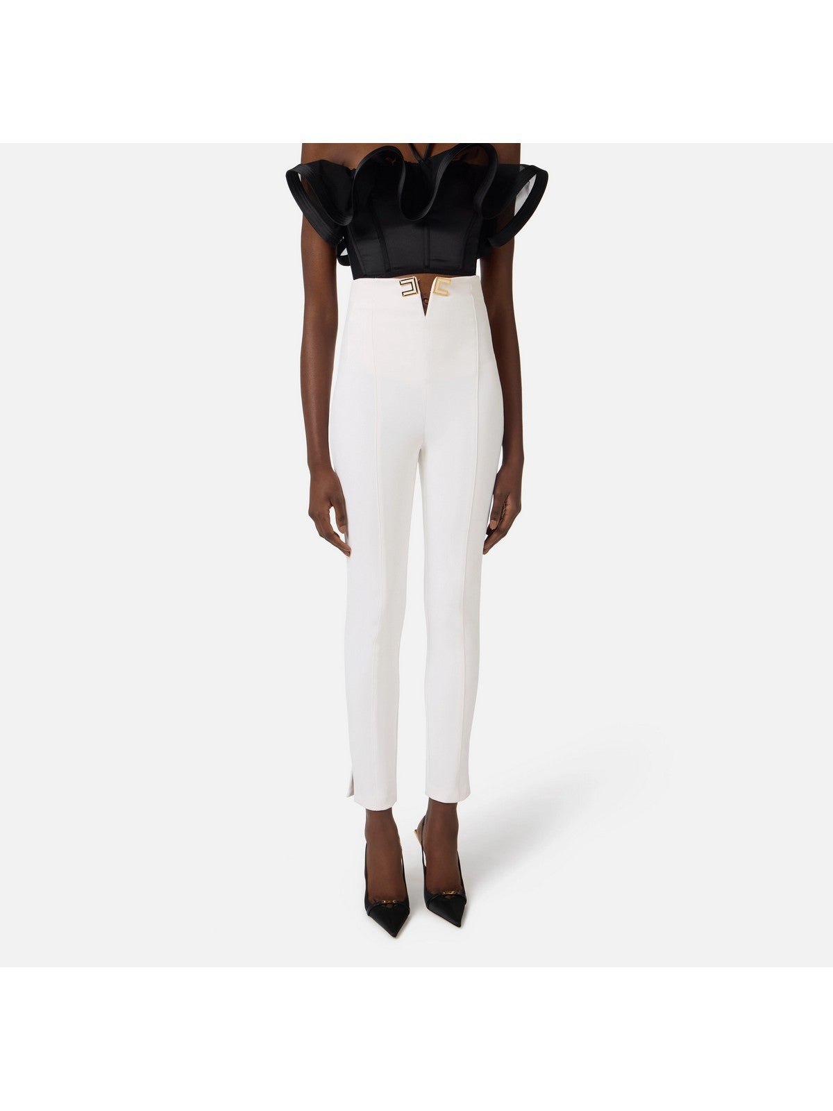 ELISABETTA FRANCHI Pantalone Donna  PA16361E2 360 Avorio