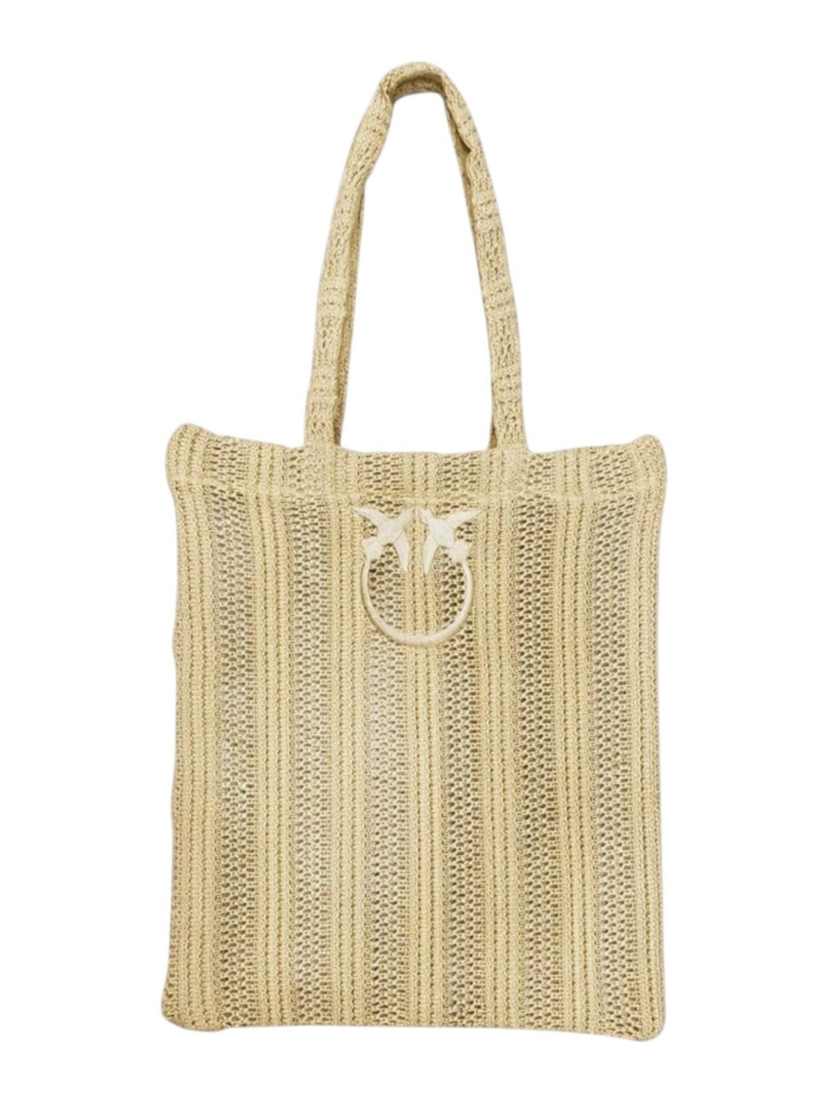 PINKO Borsa Donna EASY TOTE BAG RAFIA 106728-A39Y C39 GIALLO PASTINACA