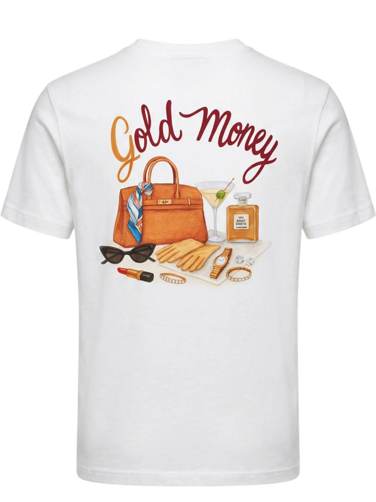 MC2 SAINT BARTH T-shirt Donna  EMILIE 08769L GOLD MONEY WOMAN 01N