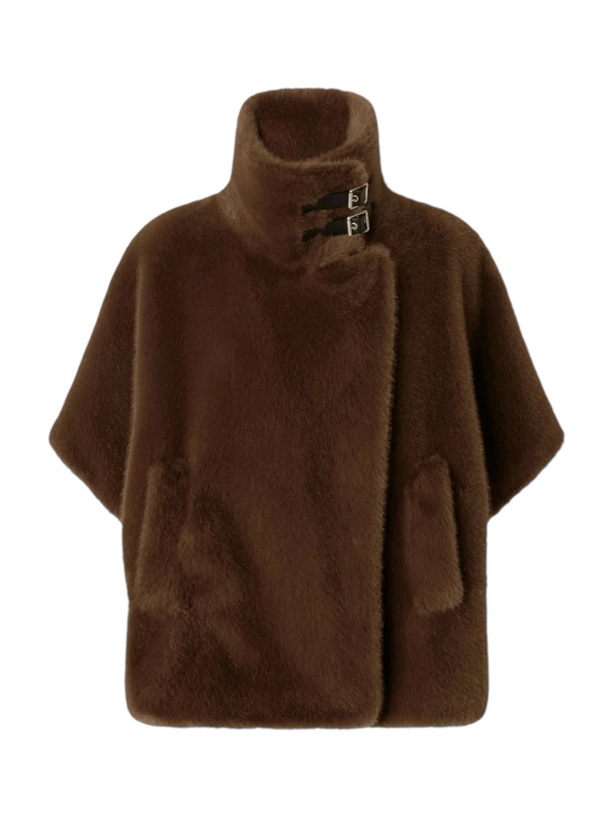 Pinko Fur Frau Nachttisch Cape ähnlich 103837-A1zo D49 Beige