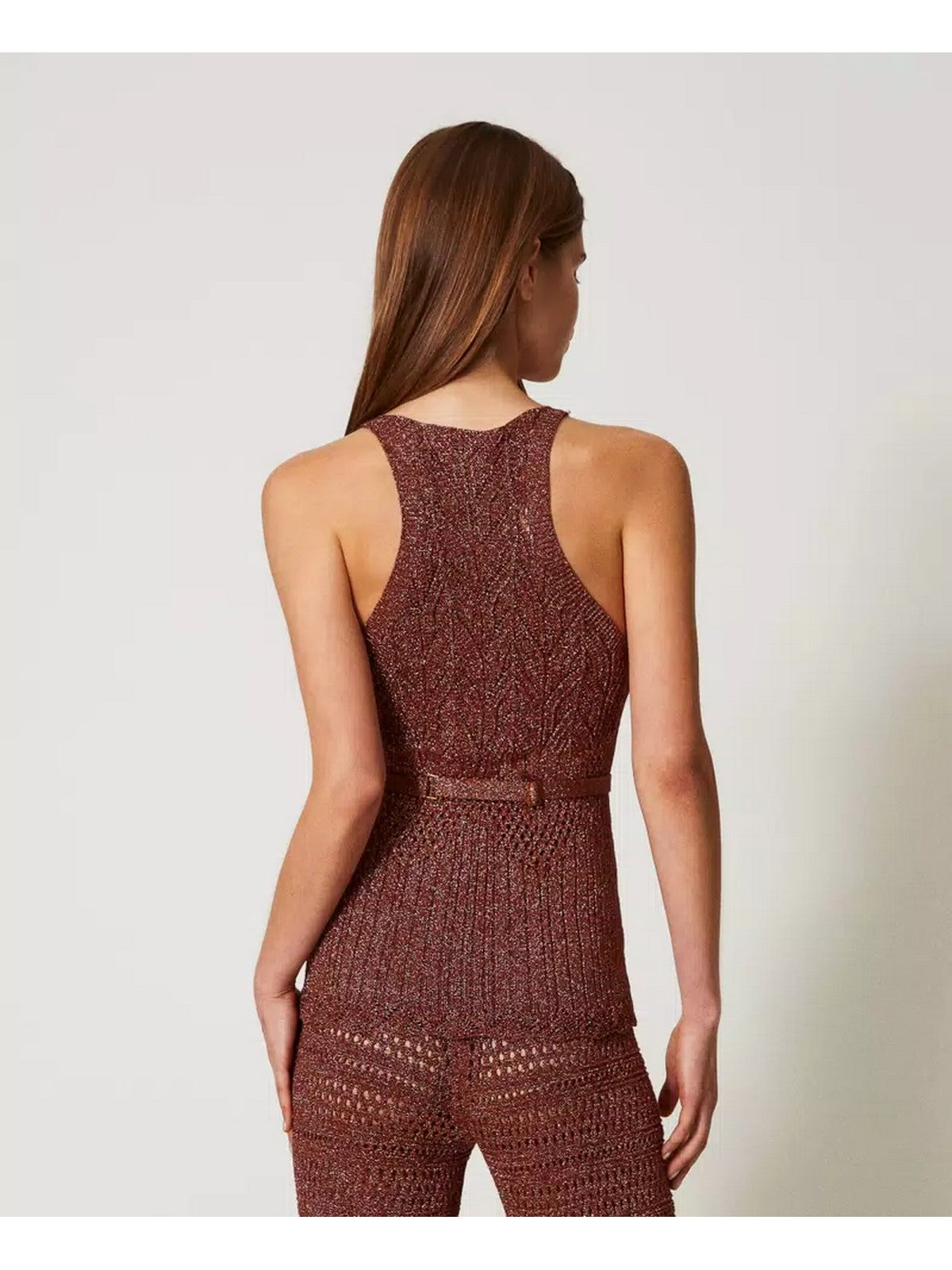 TWINSET Top Donna  251TT3195 12450 Marrone gioboutiqueweb