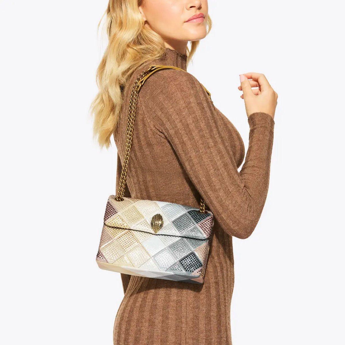 KURT GEIGER Borsa Donna 690-FABRIC MD KENSINGTON P 5375465609 METAL COMB METAL COMB