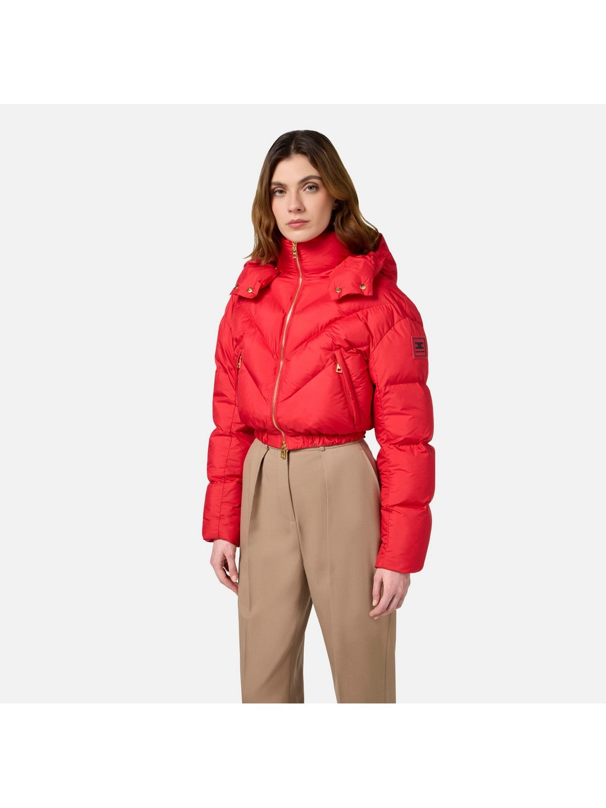 ELISABETTA FRANCHI Women's down jacket PI73D46E2 CG5 Red