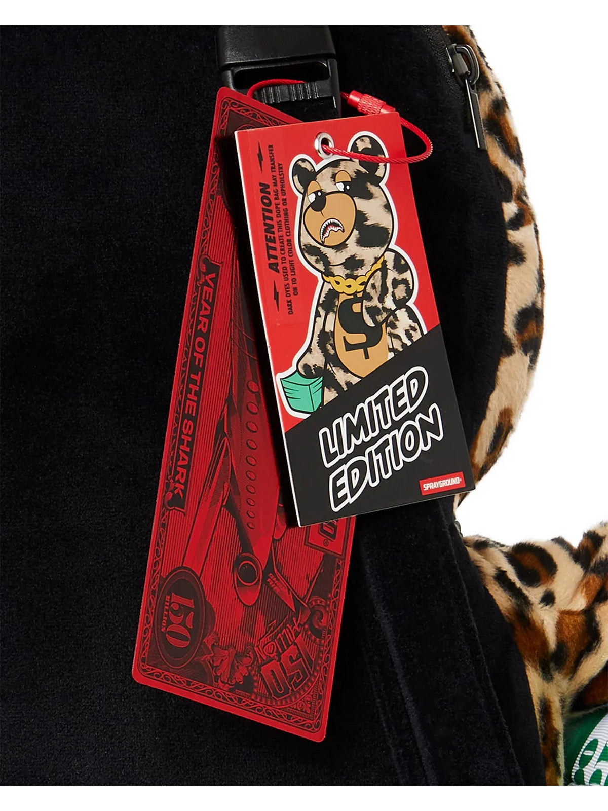 SPRAYGROUND Zaino Uomo LEOPARD MONEY BEAR BACKPACK 910B7282NSZ MACULATO