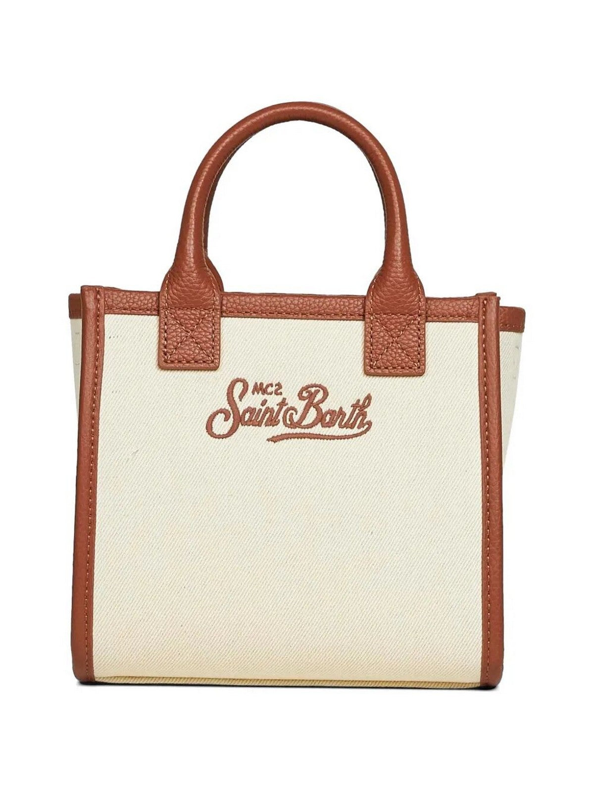 MC2 SAINT BARTH Borsa Donna  VANITY BAG MINI 01517L CANVAS GRAIN LEATHER 1019 EMB