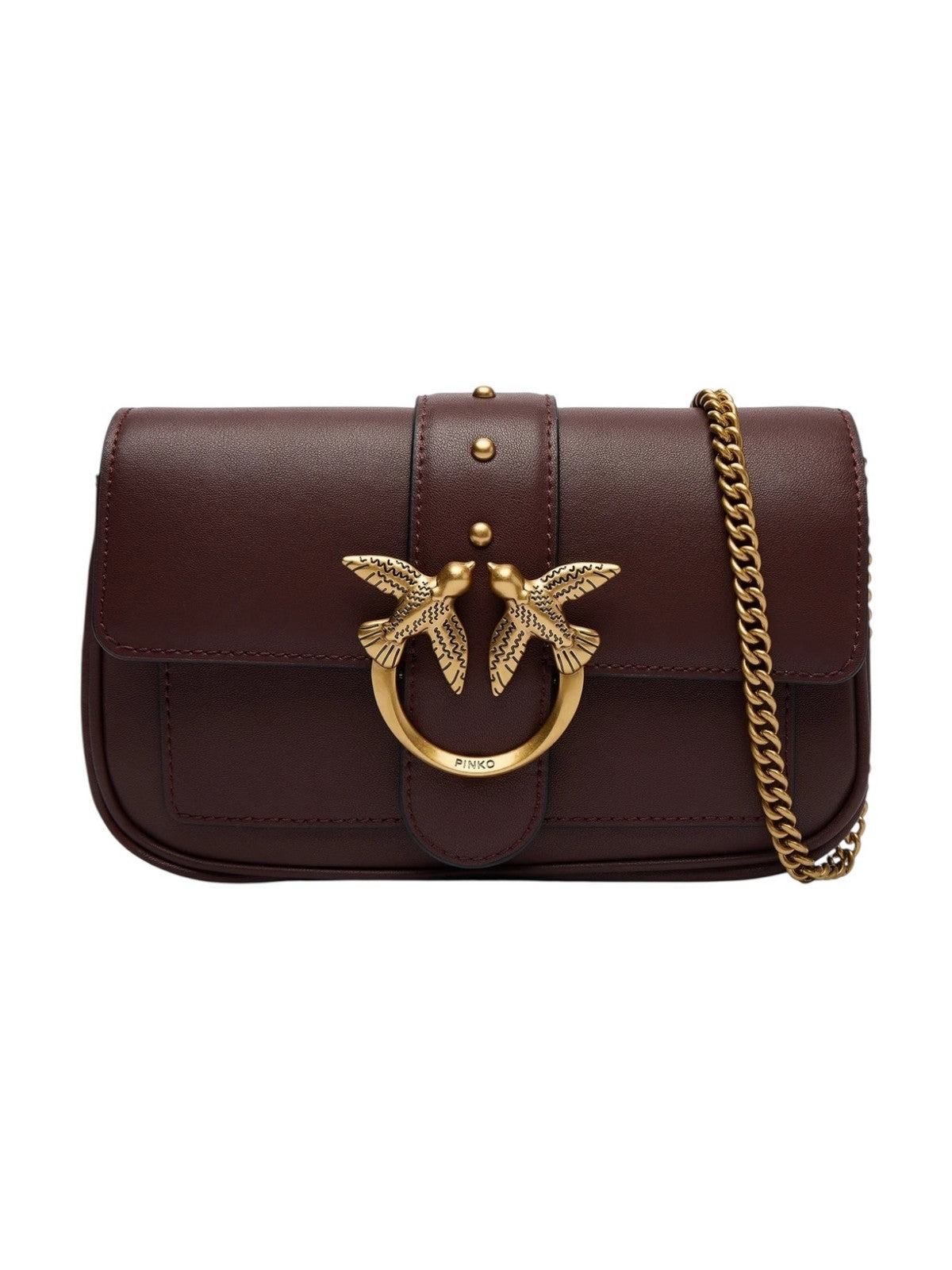 PINKO Borsa Donna LOVE ONE POCKET C 100061-A0F1 L86Q CIOCC. AMARO-ANTIQUE GOLD