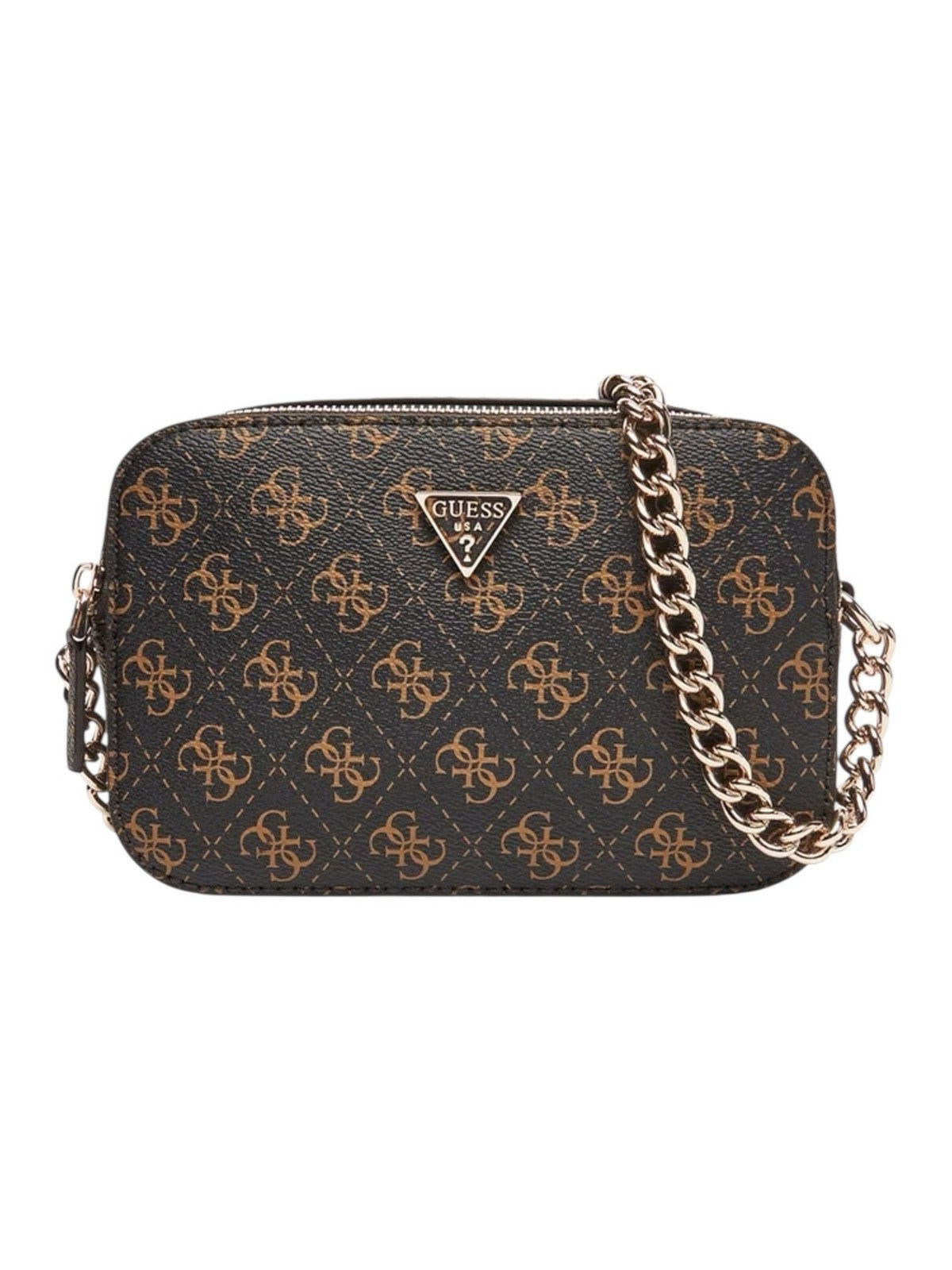 GUESS Borsa Donna NOELLE II CROSSBODY CAMERA HWQG96 72140 BNL BROWN LOGO